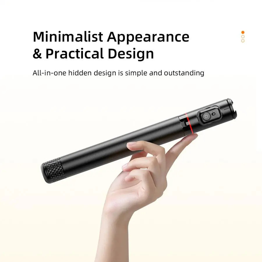 1.7M Selfie Stick Tripod for Vlogging, Telescoping Smartphone Holder with Wireless BT Remote Control, Extendable Cellphone Tripod Cold Shoe Accessories, Adjustable Phone Content Creator Tool, Stocking Fillers Gift