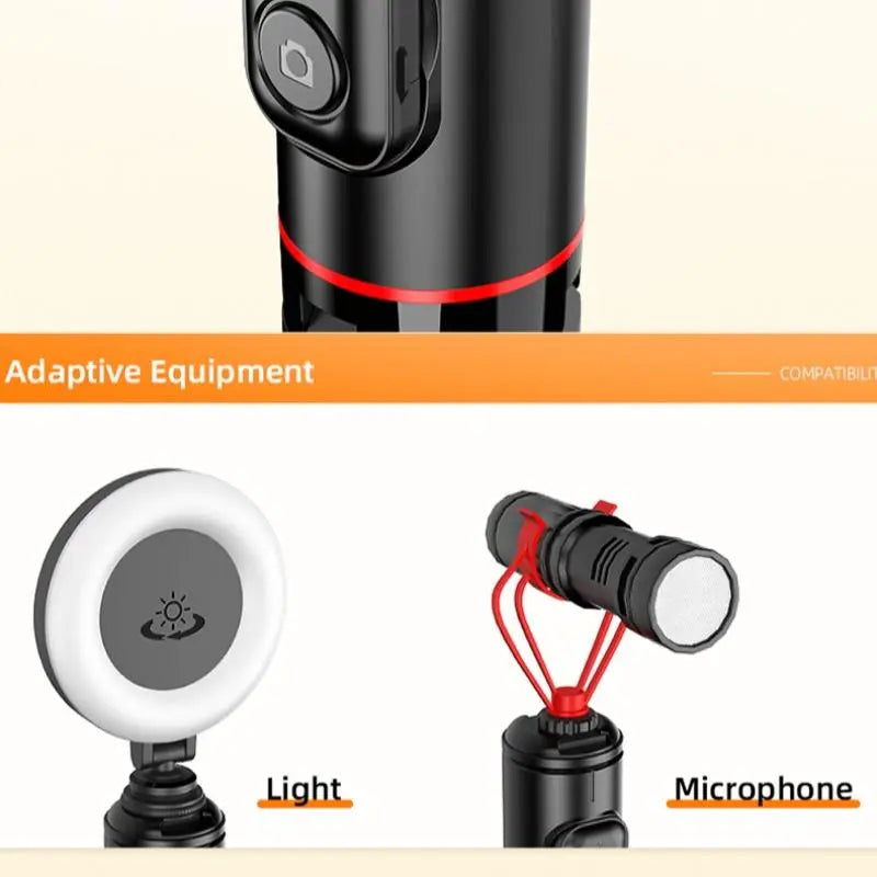 1.7M Selfie Stick Tripod for Vlogging, Telescoping Smartphone Holder with Wireless BT Remote Control, Extendable Cellphone Tripod Cold Shoe Accessories, Adjustable Phone Content Creator Tool, Stocking Fillers Gift