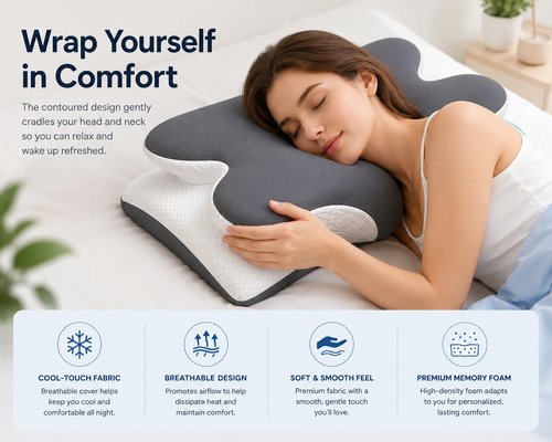 Cooling Contour Memory Foam Pillow