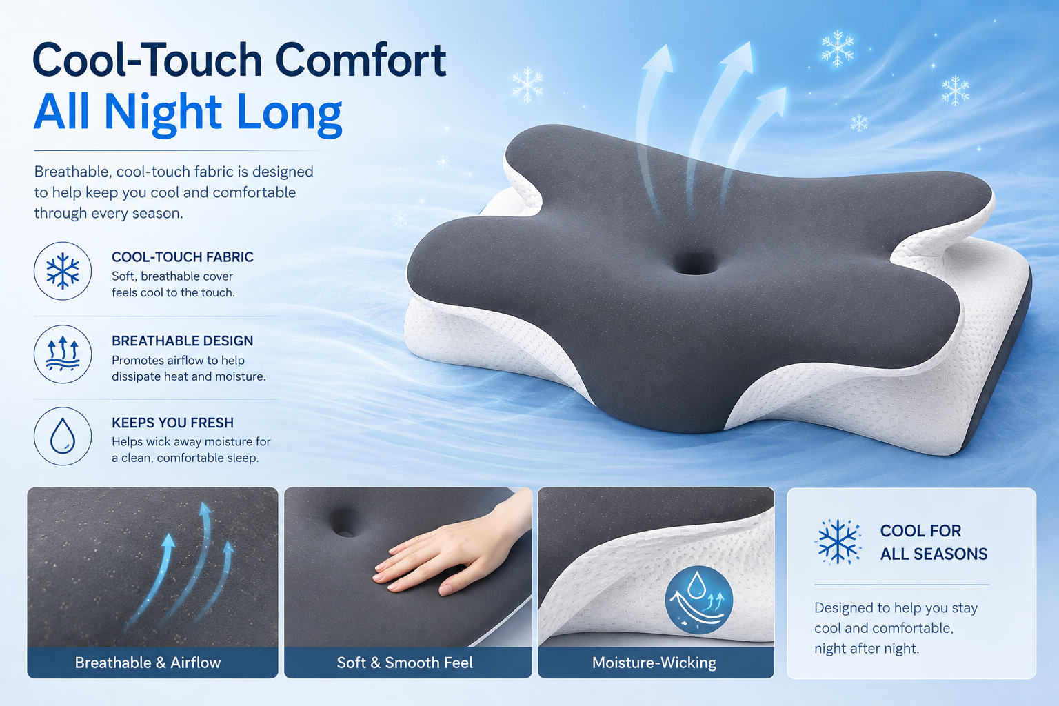 Cooling Contour Memory Foam Pillow