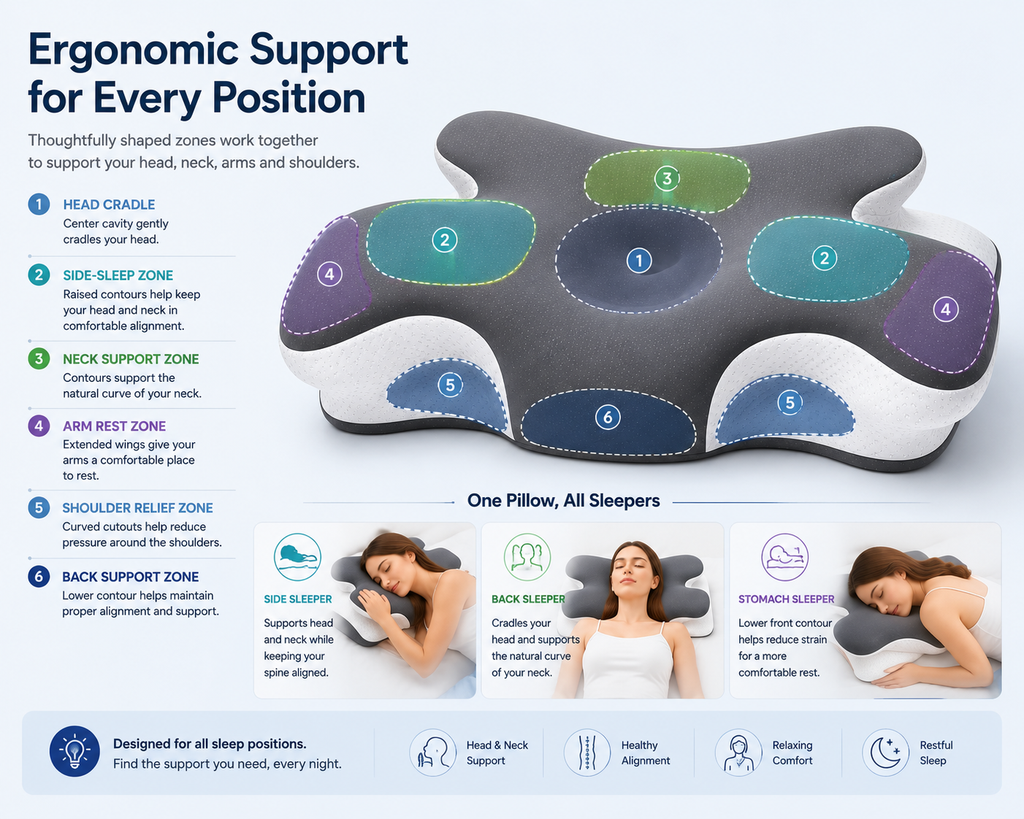 Cooling Contour Memory Foam Pillow