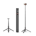 1.7M Selfie Stick Tripod for Vlogging, Telescoping Smartphone Holder with Wireless BT Remote Control, Extendable Cellphone Tripod Cold Shoe Accessories, Adjustable Phone Content Creator Tool, Stocking Fillers Gift