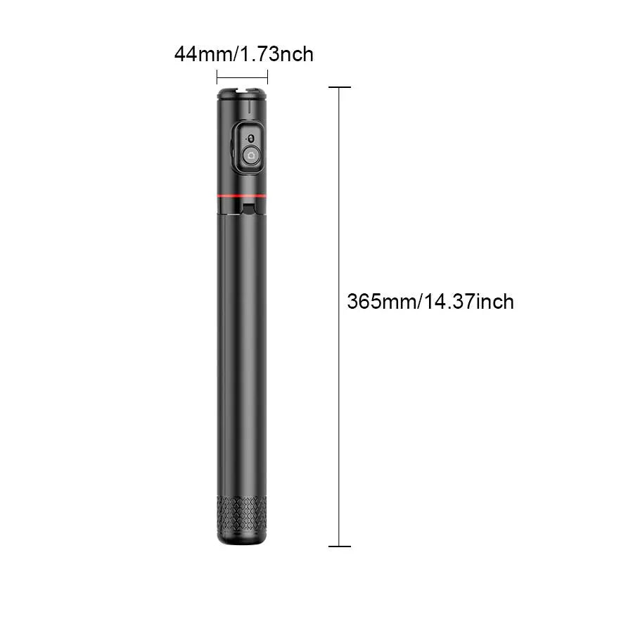 1.7M Selfie Stick Tripod for Vlogging, Telescoping Smartphone Holder with Wireless BT Remote Control, Extendable Cellphone Tripod Cold Shoe Accessories, Adjustable Phone Content Creator Tool, Stocking Fillers Gift